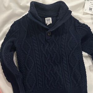 GAP Men's Dark Blue Turtleneck Sweater
